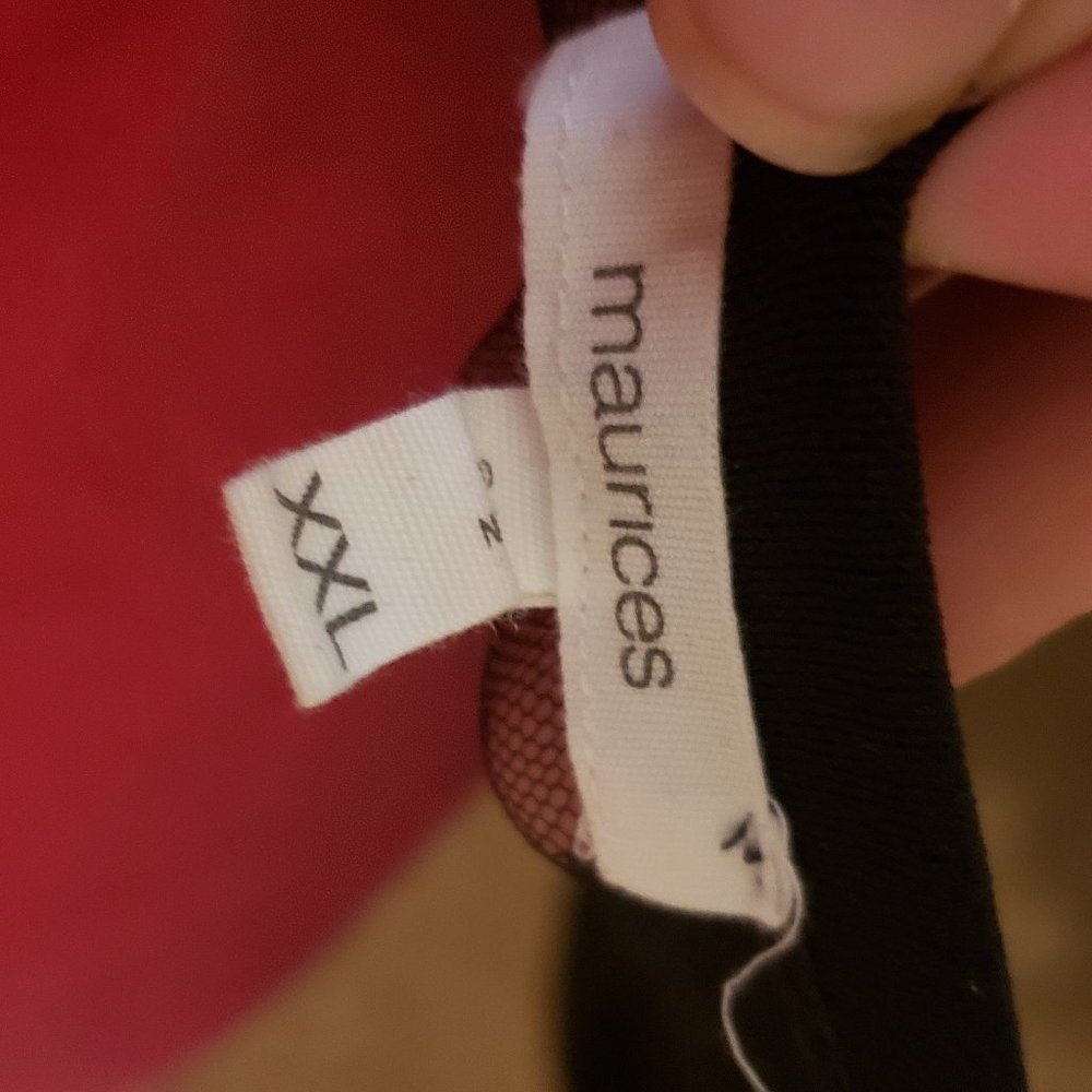 Maurices- Black and lace long sleeve dress- 2XL